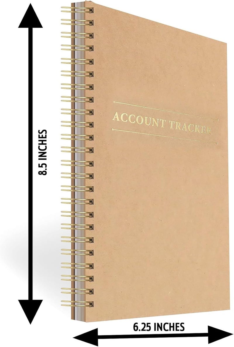 Eryqas 2 Pack Accounting Ledger Books for Home Budget Tracking, Business Bookkeeping - Home Expense Tracking Notebook - Expense Ledger for Small Business Bookkeeping - Bookkeeping Book (100 Pages 2 Pack) - Image 3